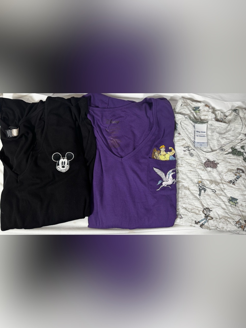 Set of 3 Her Universe Disney/Pixar short sleeve blouses sizes 1 5X 2 4X